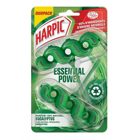 Harpic bloc essential power eucalyptus duo pack