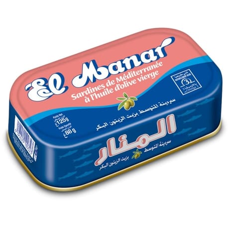 El manar sardines méditerranéennes à l'huile d'olive 125g