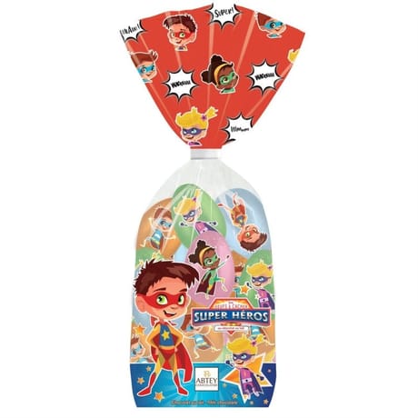 Abtey sachet 18 oeufs super héros à cacher x1-225g