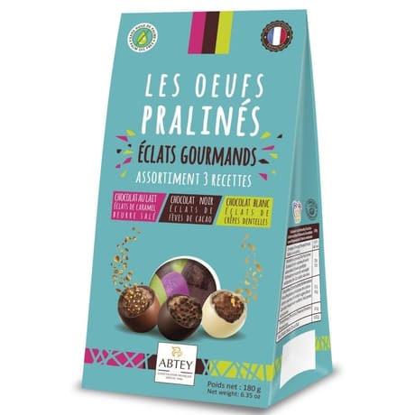 Abtey assortiment oeufs praliné éclats gourmands x1-180g
