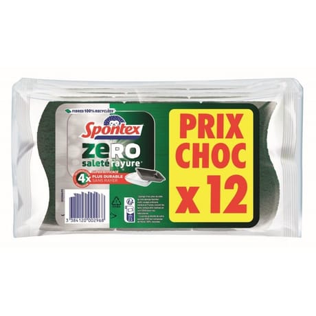 Spontex zero surfaces encrassées x12