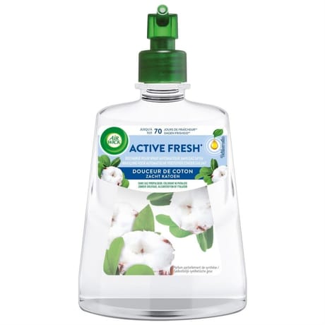 Airwick recharge spray automatique sans gaz active fresh coton 228ml