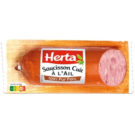 Herta saucisson ail qualité supérieur 300G