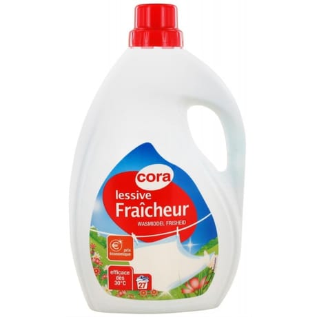 Cora lessive liquide fraicheur 2.025l  27 lavages