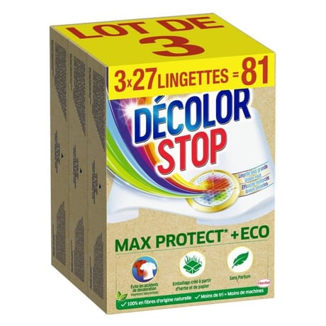 Decolorstop lingettes max protect +eco lot de 3 x 27