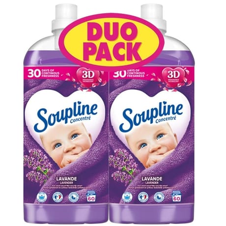 Soupline concentré assouplissant lavande 2x1.35l