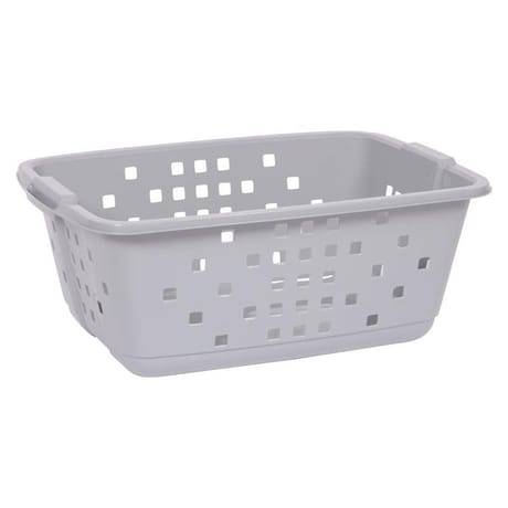 Eda corbeille à linge prima gris béton 45l