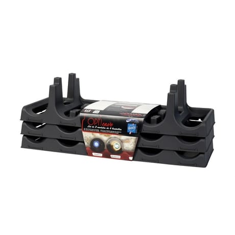 Lot de 3 modules 6 bouteilles gris anthracite