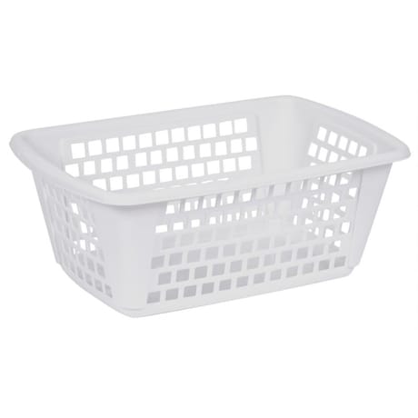 Mini corbeille blanc cerusé