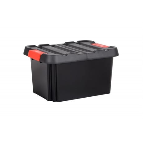 Eda bac "stock'r" avec couvercle gris 58l
