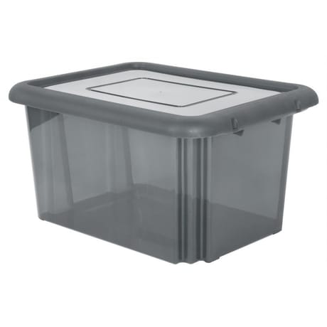 Funny box 55l avec couvercle gris acidule