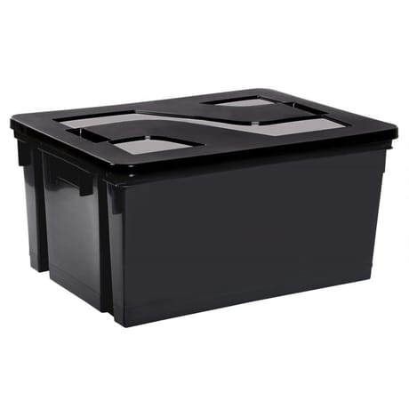 Eda bac manutention avec couvercle gris 50 litres