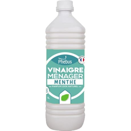 Phebus vinaigre de nettoyage 9,5 ° 1 L parfum menthe