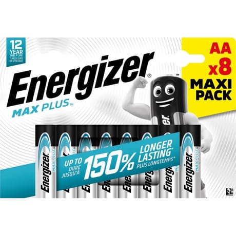 Energizer 8 piles alcalines AA max plus