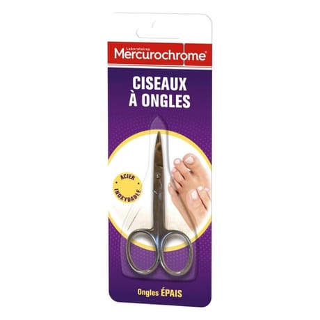 Mercurochrome podologie ciseaux à ongles
