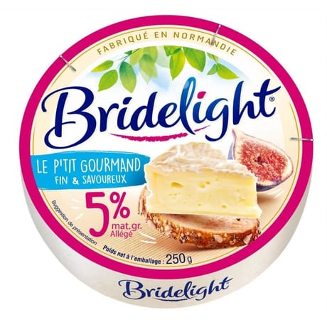Bridelight fromage au lait pasteurisé 5%mg 250g