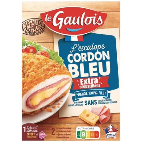 Le Gaulois escalope cordon bleu chapelure cornflakes 200g
