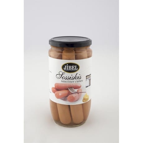 Jibel saucisses cuites 480g net