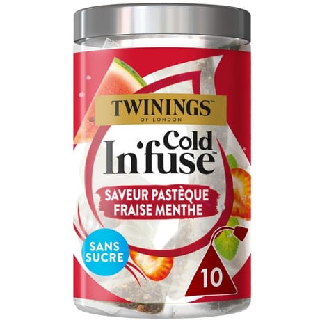 Cold infuse pasteque fraise menthe x10 25g