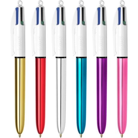 Bic coffret 4 couleurs shine x1 coloris assortis