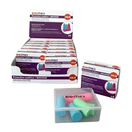Biosynex protections auditives mousse paires  x 3