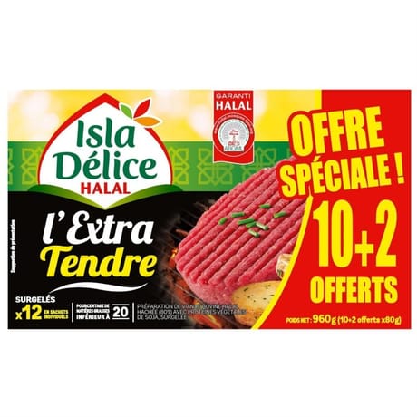 Isla Délice l'extra tendre halal 10+2 offerts 960g
