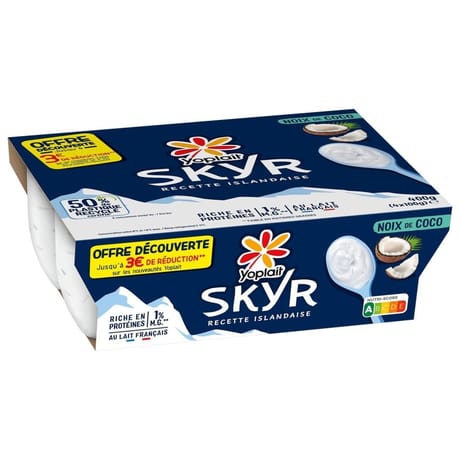 Skyr 0% coco 4x100g offre découverte