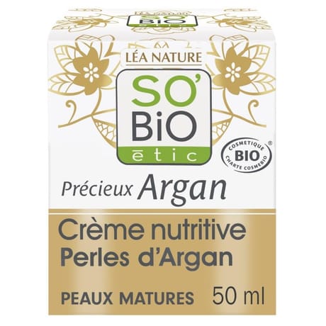 So bio crème nutritive perles d'argan peaux matures 50ml