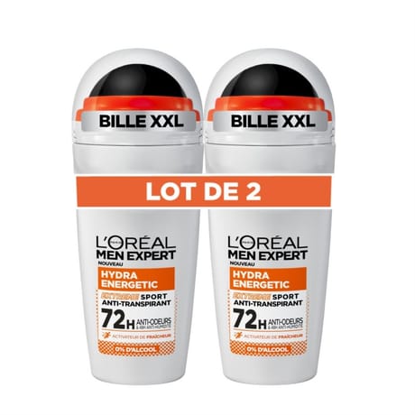 L'oréal men expert déodorant bille xxl hydra énergetic extrem sport x2