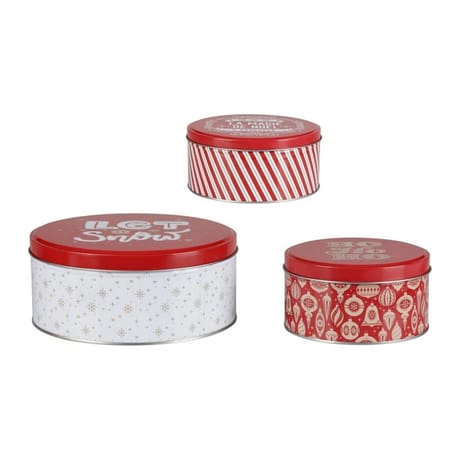 Boite metal ronde x3 gigogne