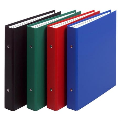 Exacompta classeur dos de 35 mm 17x22 cm 2 anneaux rembordés plastique