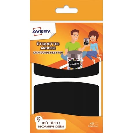 Avery10 étiquettes ardoise 95x63 mm