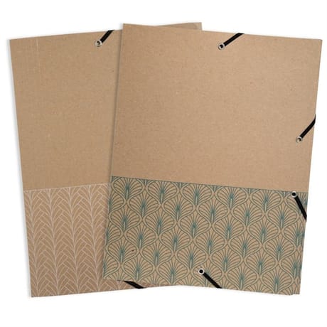 Chemise à élastiques 3 rabats 24x32 carte 100% recyclée eternalis exac