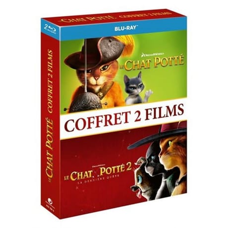 Coffret blu ray  le chat potté 1 & 2