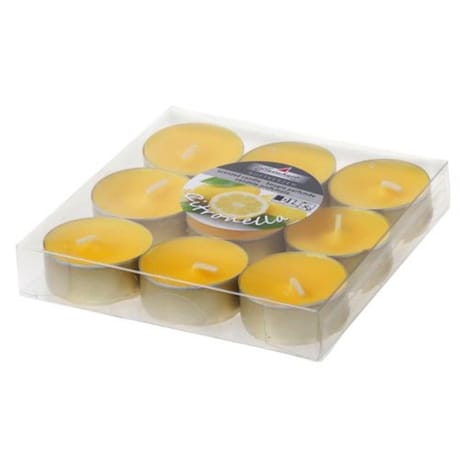 Chauffe-plats citronella paquet de 9 17/38mm jaune