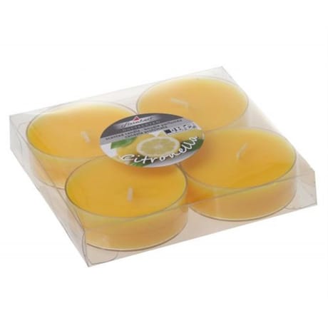 Chauffe-plats maxi citronella paquet de 4 20/59 jaune
