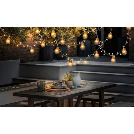Guirlande solaire 100 leds et 11 ampoules
