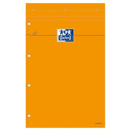 Oxford bloc agrafe+perfore 210x315 16 pages 80g seyes