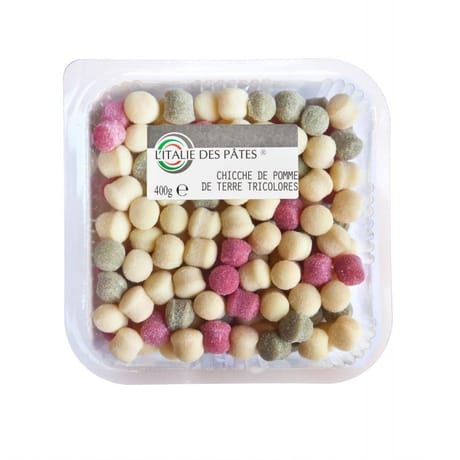 Chicche de pomme de terre tricolores 400g