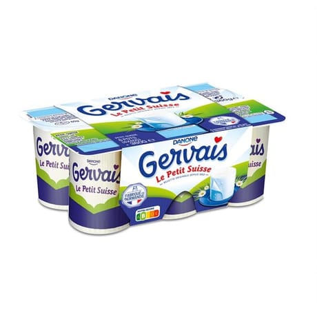 Gervais le petit suisse nature 9.5%mg 6x60g