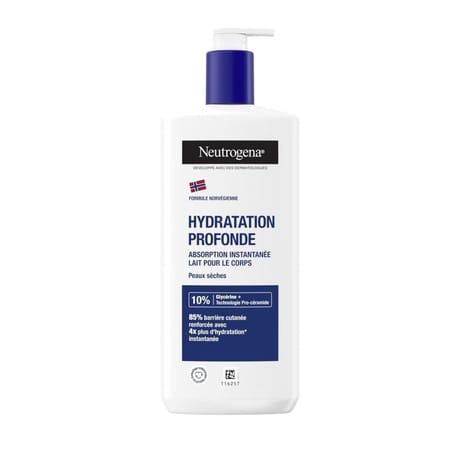 Neutrogena hydratation profonde lait corps hydratant 72h 400ml