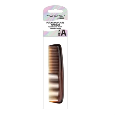 Miss europe c'est tout moi n°42 peigne de poche marron