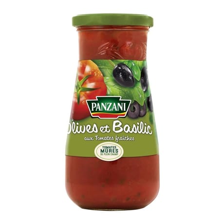 Panzani sauce olive basilic 400g