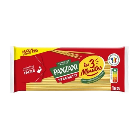 Panzani pâtes cuisson rapide spaghetti 1kg