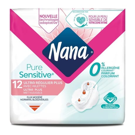 Nana ultra p.sens serviettes normal x12
