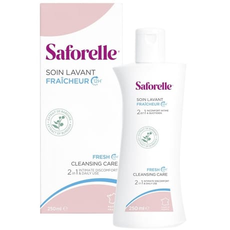 Saforelle soin lavant fraicheur hygiène intime et corporelle 250ml