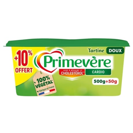 Primevère tartine 500g + 10% offert