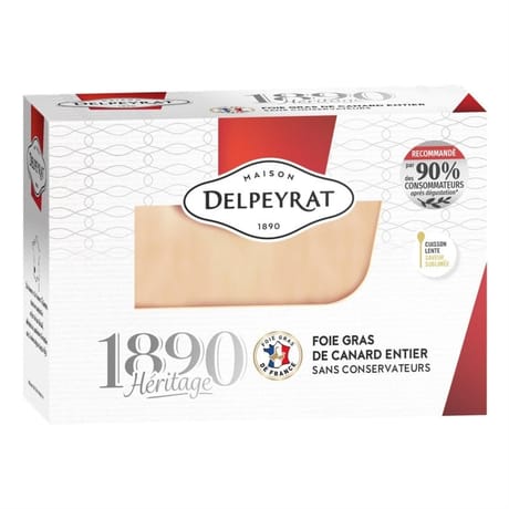 Delpeyrat foie gras de canard entier du Sud-Ouest au sel de l'Ile de Ré 270g
