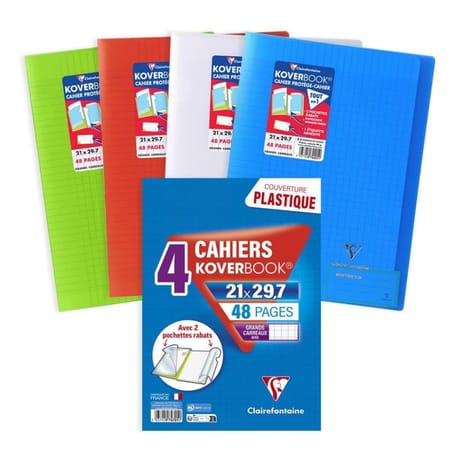 Clairefontaine Lot 4 kover book 210x297 48p sey translucide
