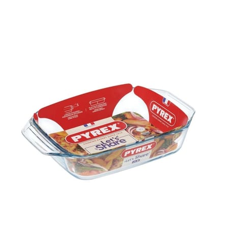 Pyrex plat rectangulaire en verre 31x20cm
